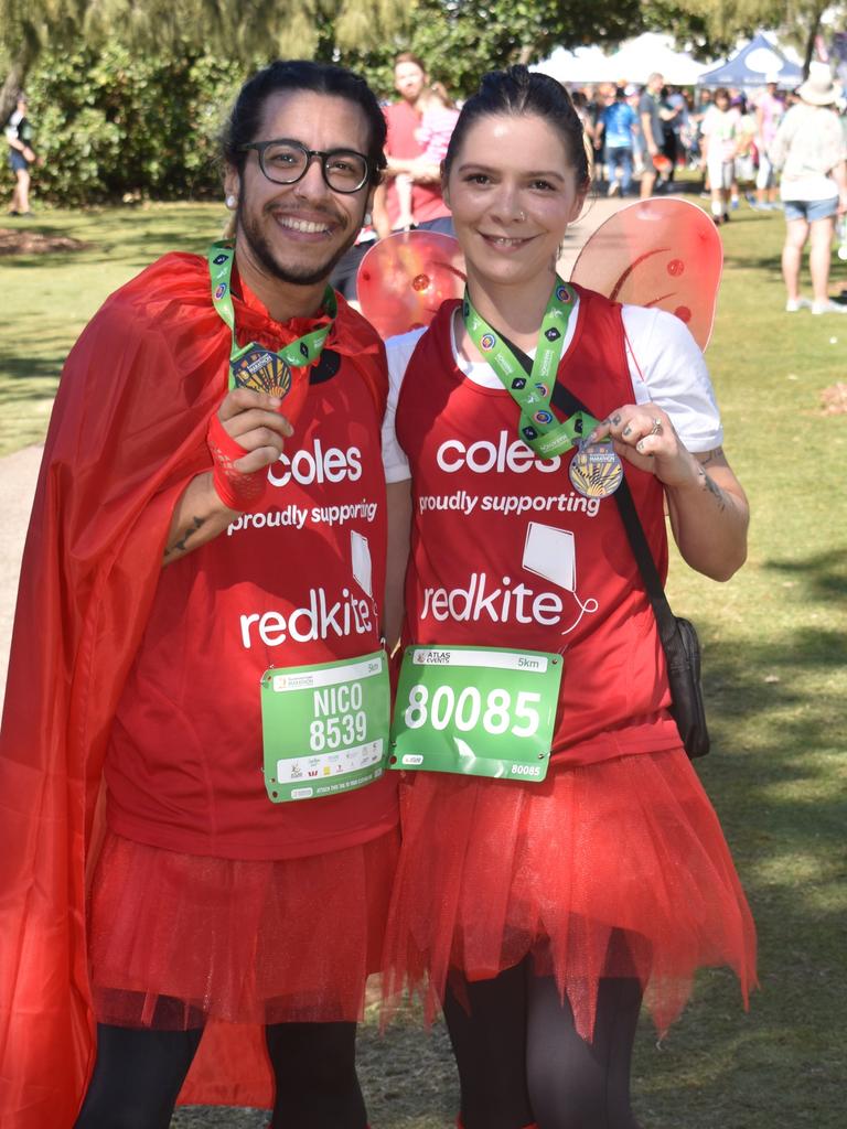 Nico Figueroa and Kaylene Chung at the 2022 Sunshine Coast Marathon. Picture: Eddie Franklin