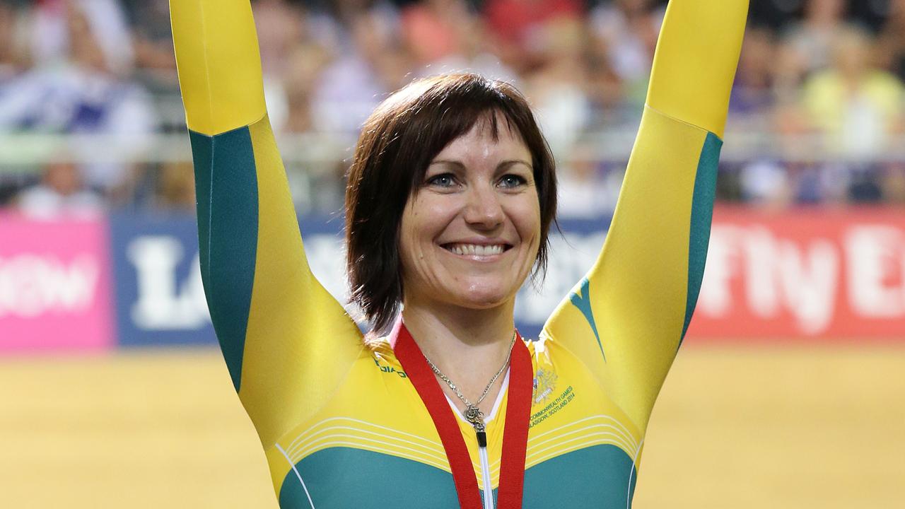 GLASGOW COMMONWEALTH GAMES 2014- DAY 1- Anna Meares wins the Women's 500m Time Trial on day 1 of the track cycling at the Sir Chris Hoy Velodrome. Pics Adam Head