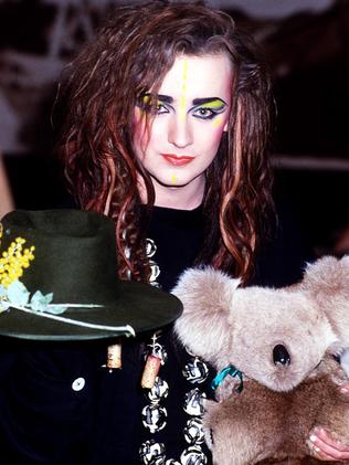 Boy George in Brisbane in 1984 on Culture Club’s first Australian tour