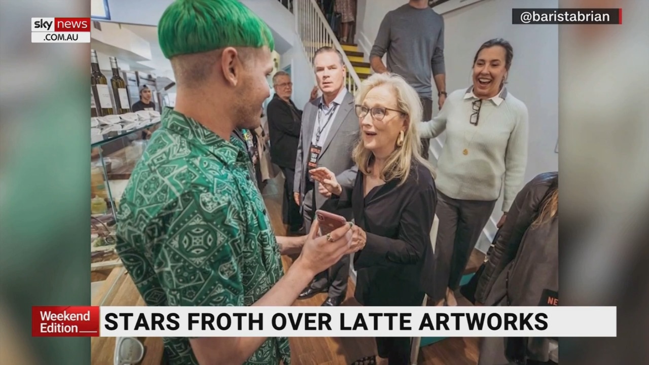 Latte art leaves Hollywood stars stunned