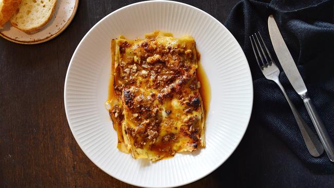 Last-meal stuff: the vincisgrassi lasagne at Lello pasta bar. Picture: Nicki Connolly