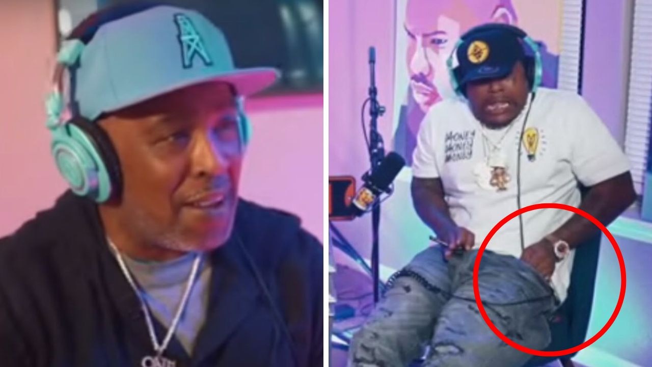 Rapper fires gun in pants live on-air