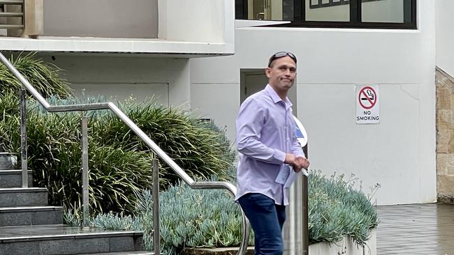 Shaun Matthew Lawrence leaving Wollongong Local Court on Wednesday. Picture: Dylan Arvela