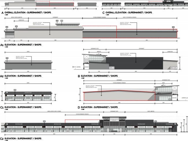 Plans for a new shopping precinct in Agnes Water. PHOTO: Contributed