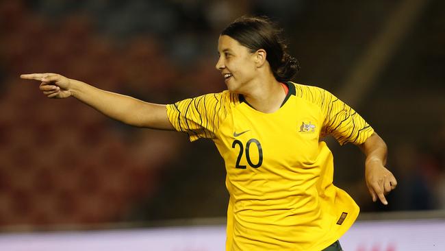 Sam Kerr of the Matildas.