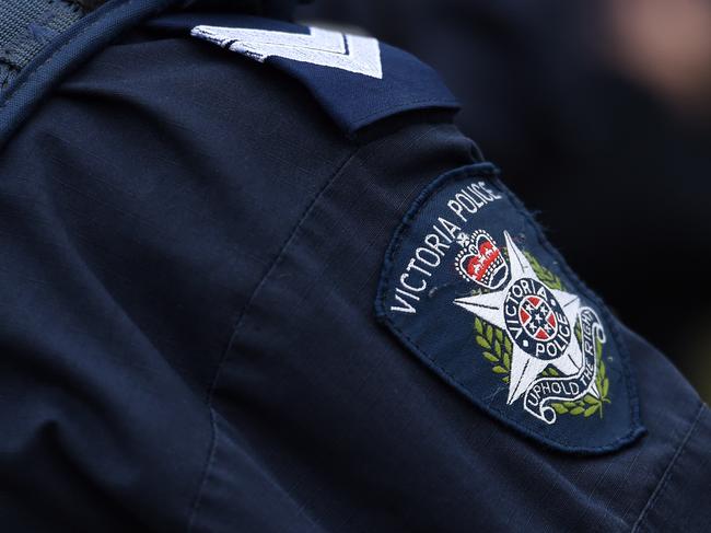 Victorian police before the Melbourne Victory and Adelaide United round 20 A League match at AAMI Park in Melbourne, Friday, Feb. 19, 2016. (AAP Image/Tracey Nearmy) NO ARCHIVING