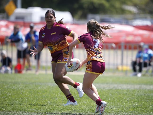 Koori Knockout - Day 4 Girls 15s GF Newcastle Yowies v Central West Maliyan Monday, 7 October 2024 Hereford St, Bathurst NSW 2795, Australia, Picture Warren Gannon Photography