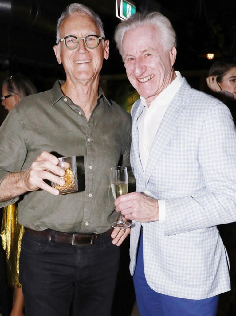 Mark Walt and Stephen Williams at the launch of Astille's Casablanca collection at Dutch Courage Gin Bar, Fortitude Valley. Socials: Damien Anthony Rossi | Picture: Claudia Baxter Photography