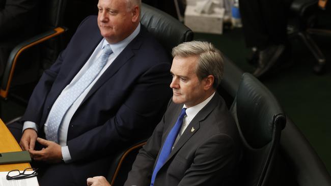 Former deputy premier Michael Ferguson. Return to the House of Assembly question time. Picture: Nikki Davis-Jones