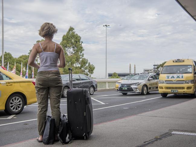 Taxi Melbourne Airport Commute. Picture: Jason Edwards