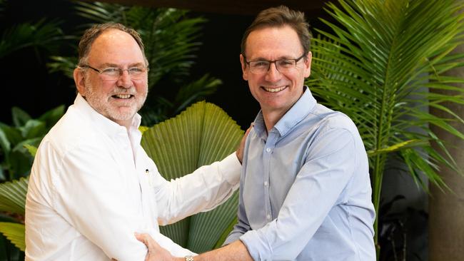 Tourism Tropical North Queensland chairman John O’Sullivan (right) was still hopeful of a bumper season for the industry.