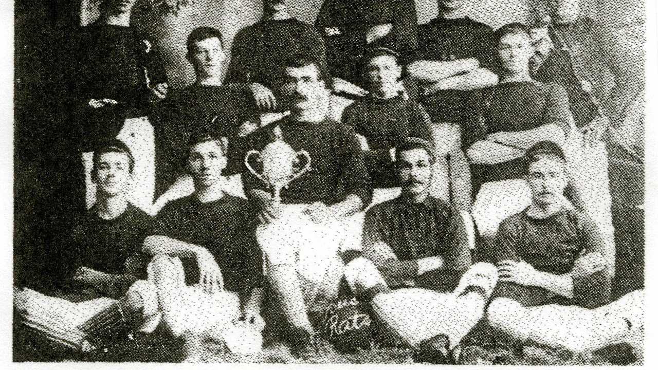 SUCCESS STORY: The original Bush Rats football team in 1890.