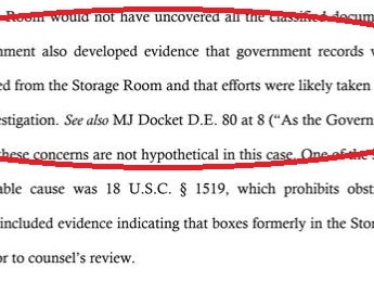 Ominous sentence buried in court filing