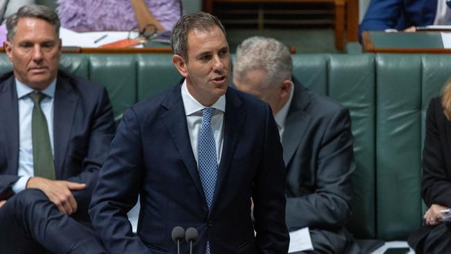 Treasurer Jim Chalmers in question time in the House of Representatives. Picture: NCA NewsWire / Gary Ramage