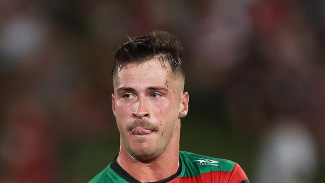 Lachlan Ilias has been dropped following South Sydney’s poor start to the year, with Dean Hawkins to play halfback against the Roosters. Picture: Matt King/Getty Images