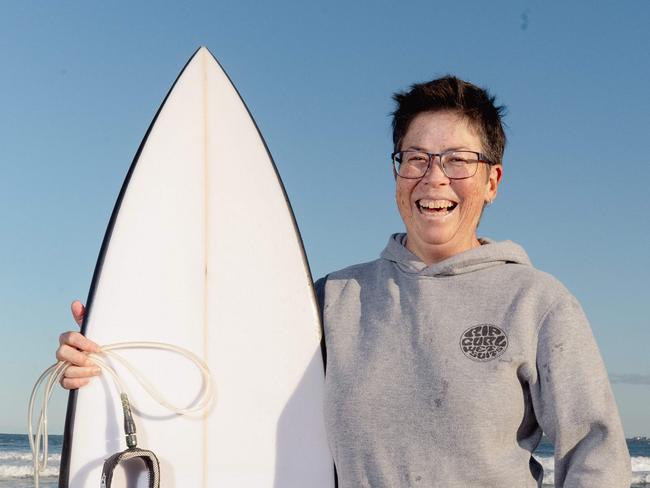 Pauline Menczer, a female surfer who came through in the 90s when surfing was considered a boy's club and women on the waves were considered a joke. When she won the World Surfing Championship in 1993 she got no prize money and her trophy was broken. Renee Nowytarger / News Local 19/06/ 24