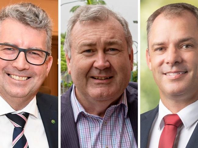 Hinkler candidates Keith Pitt LNP, Independent Jack Dempsey and Labor candidate Jason Scanes.