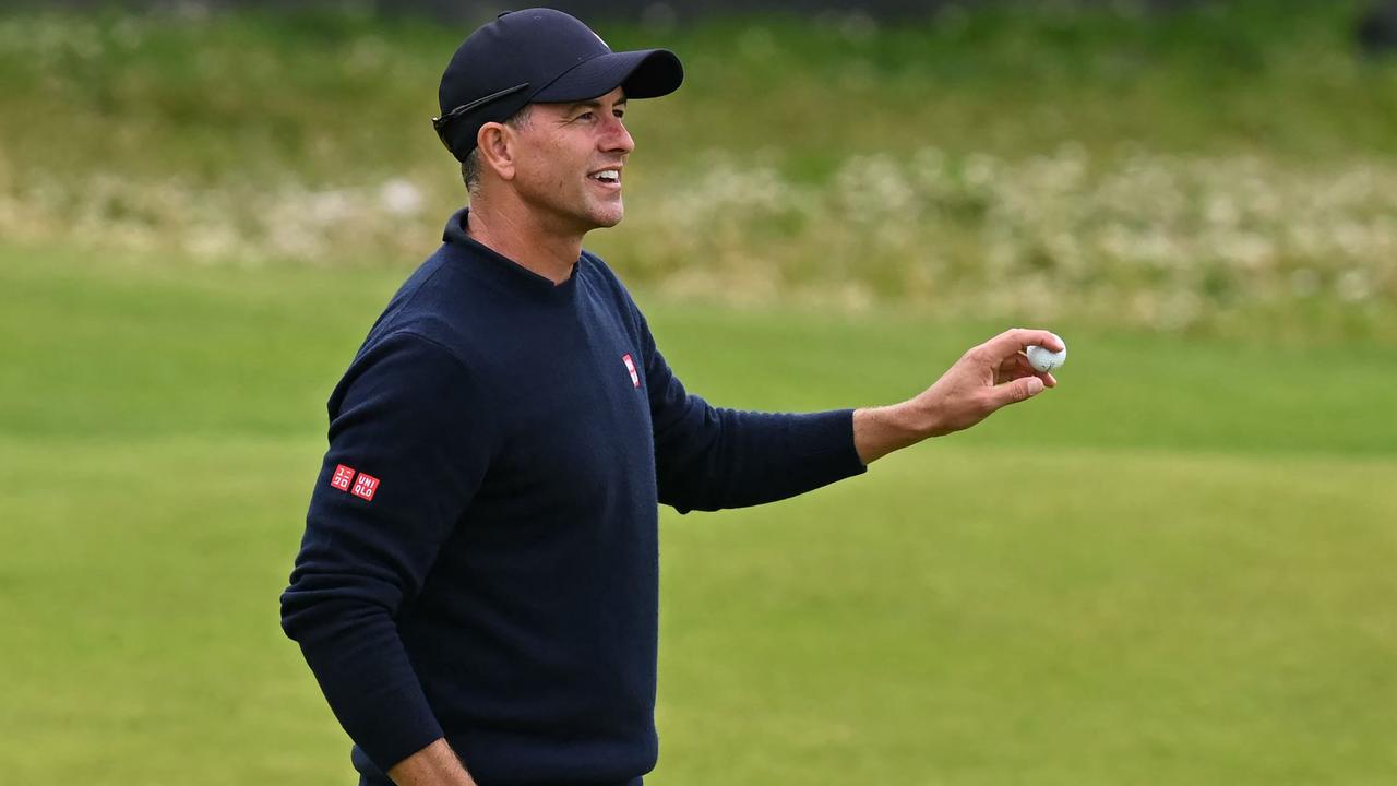 Australia's Adam Scott is back in the PGA Tour playoffs. Picture: Paul Ellis / AFP