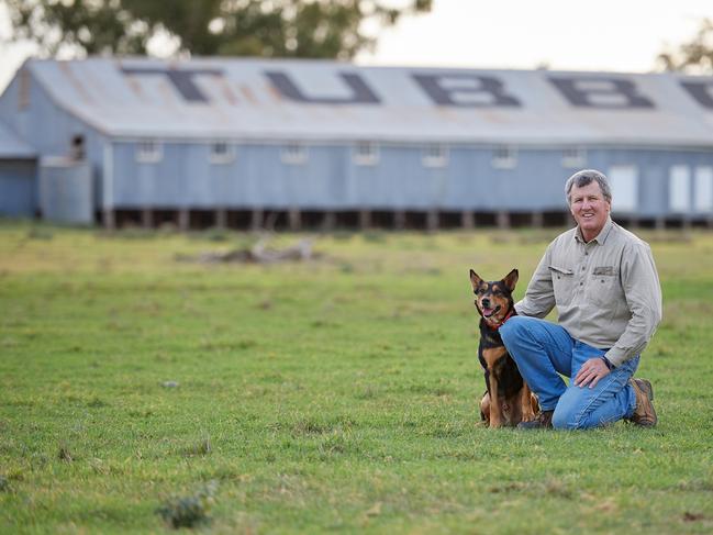 Rob Stein, manager of Tubbo Station at Darlington Point in NSW, which is up for sale with a guide of $40 million-plus. Picture: Michael Frogley