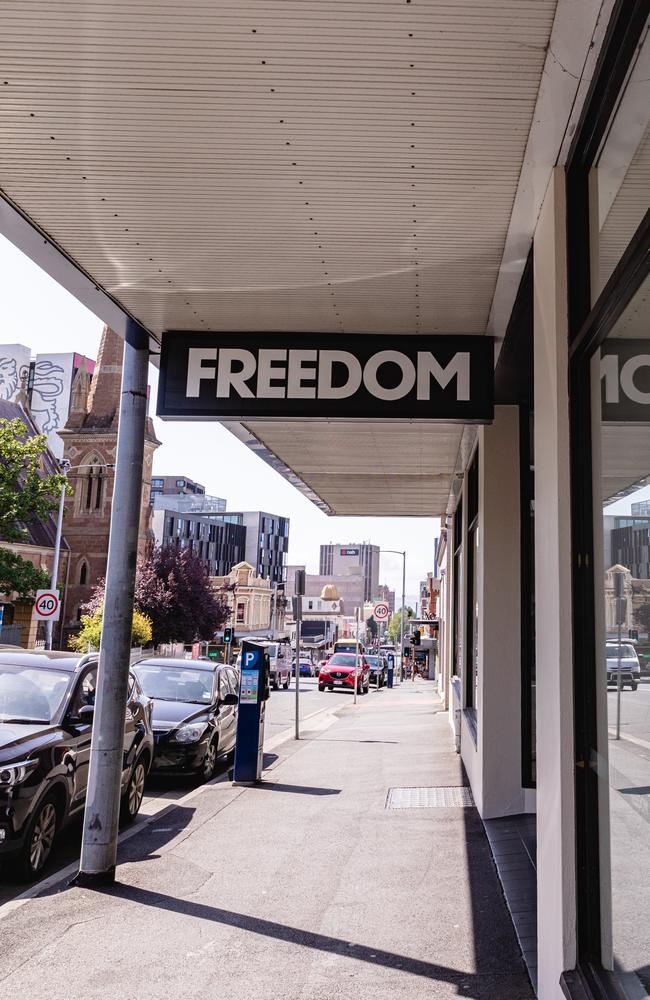 Freedom Hobart at their new location in Elizabeth Street. Picture: Linda Higginson