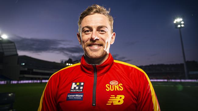 Tasmanian Gold Coast Suns player Hugh Greenwood at training, Blundstone Arena, Bellerive. Picture: MATHEW FARRELL