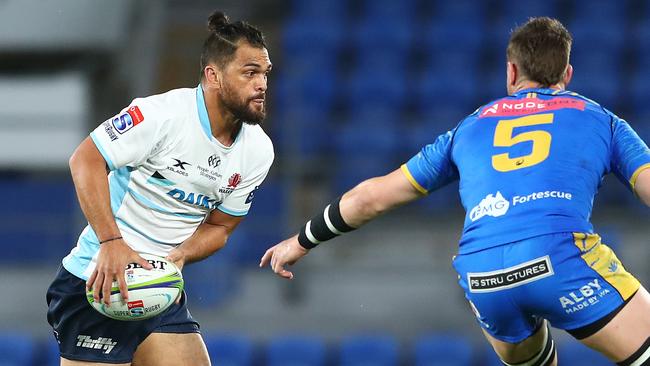 Karmichael Hunt struggled with injury during his stint in Union, after making the switch from AFL with a leaner build. Picture: Getty Images.