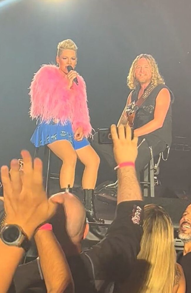 Pink stopped the music during her concert in Texas to confront the concertgoer.