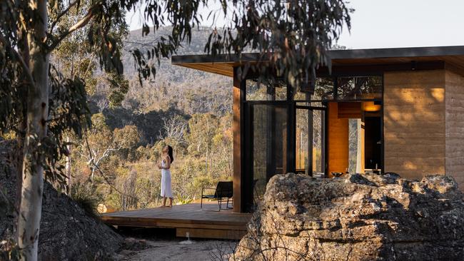 Wambal, one of two cabins at Wollemi Retreat. Picture: Lee Besser