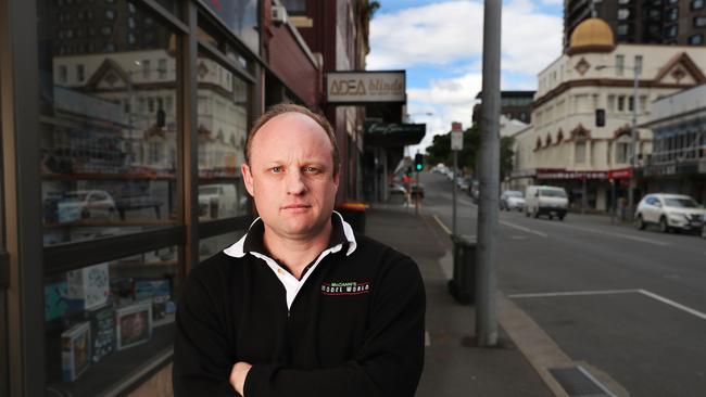 McCann’s Model World owner Shane Bastick is worried UTAS’s current plans will once again affect his business. Picture: Nikki Davis-Jones