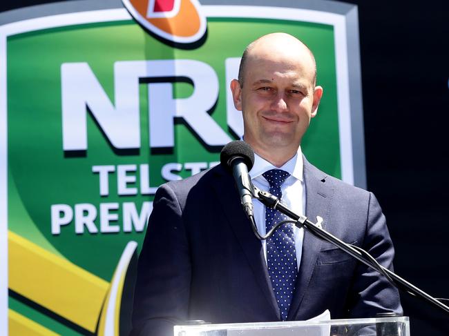 NRL CEO Todd Greenberg announces the 2017 NRL season draw at League Central, Driver Avenue, Moore Park Picture : Gregg Porteous