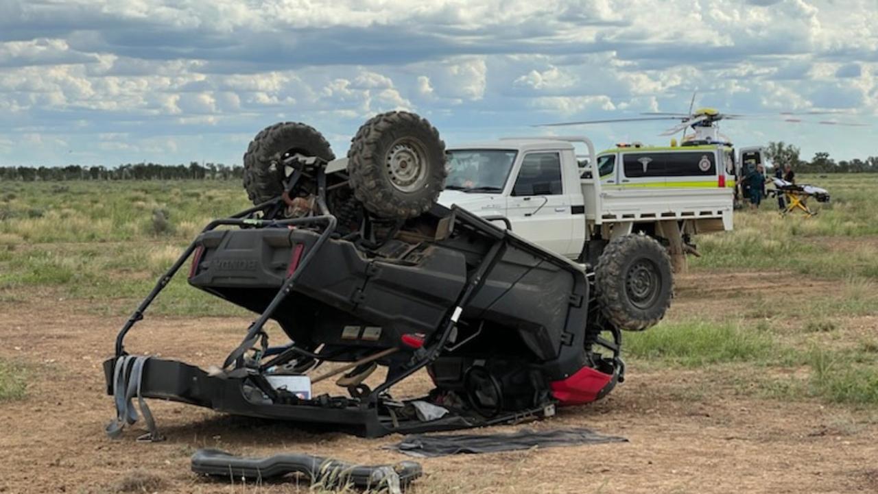 LifeFlight flown a man in his 70s to hospital on Saturday after an ATV rollover incident.