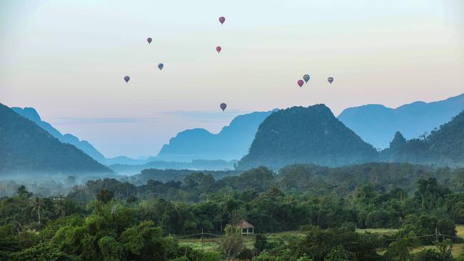 Vang Vieng is a popular holiday spot for backpackers.