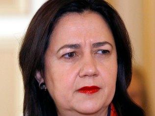 Queensland Premier Annastacia Palaszczuk during a press conference in Brisbane. Picture: Tertius Pickard