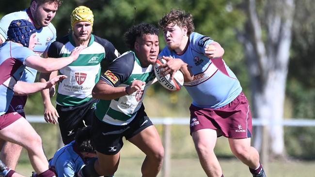 Sunnybank player Lolo Sekona Colts 1 Norths v Sunnybank Saturday July 8, 2023. Picture, John Gass