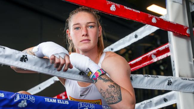 Tayla Harris wants to win a boxing world title. Picture: Tim Carrafa