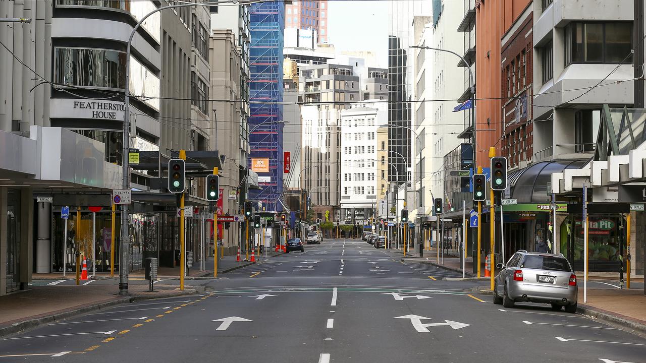 Featherston Street, Wellington. Picture: Hagen Hopkins/Getty Images