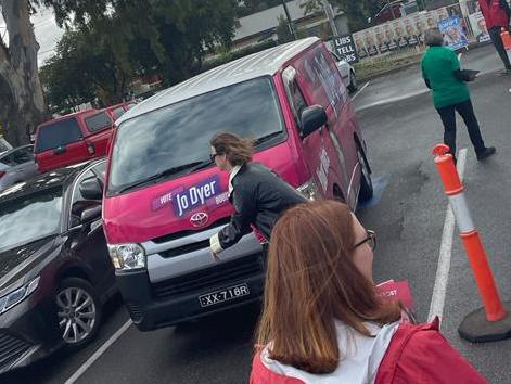 Independent candidate for Boothby Jo Dyer is accused of parking in a disabled parking bay. Picture: supplied