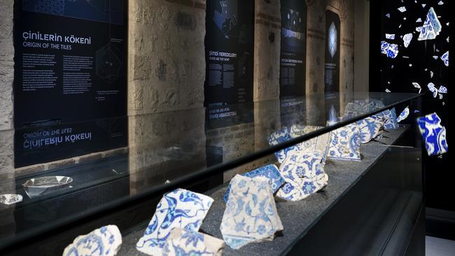 Tile fragments at the museum at Cinili Hammam in Istanbul, Turkey. Picture: Giovanni Emilio Galanello