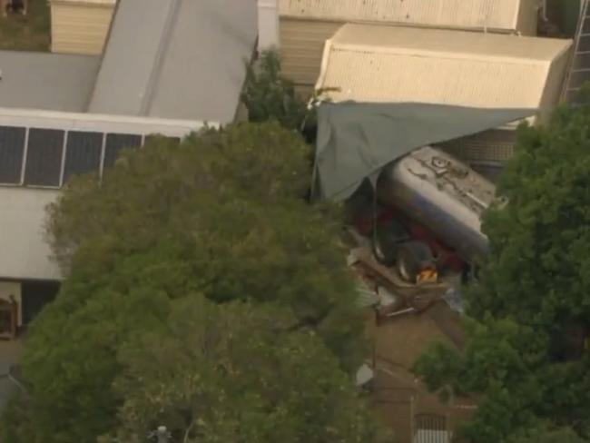 The truck driver may have experienced a medical episode before the crash. Picture: 7NEWS