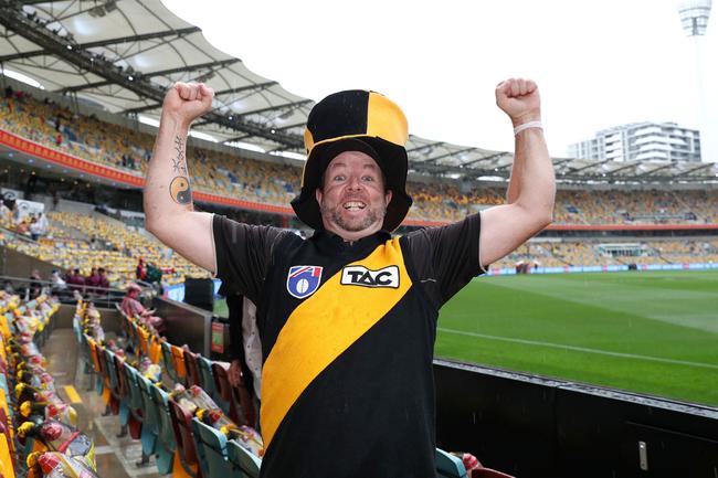 2020 AFL Grand Final match between the. Richmond Tigers and the Geelong Cats at the Gabba on October 24, 2020 in Brisbane, Australia. Joel Montgomery, Brisbane local Picture: Sarah Reed