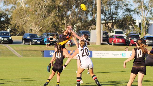 Look at her fly - Action from the Tweed Coast NR Tigers v Morningside U17s grand final.