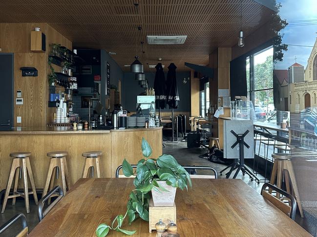 Common Galaxia, a cafe owned by former AFL umpire Troy Pannell, is now closed. Picture: Josephine Quattrocchi.
