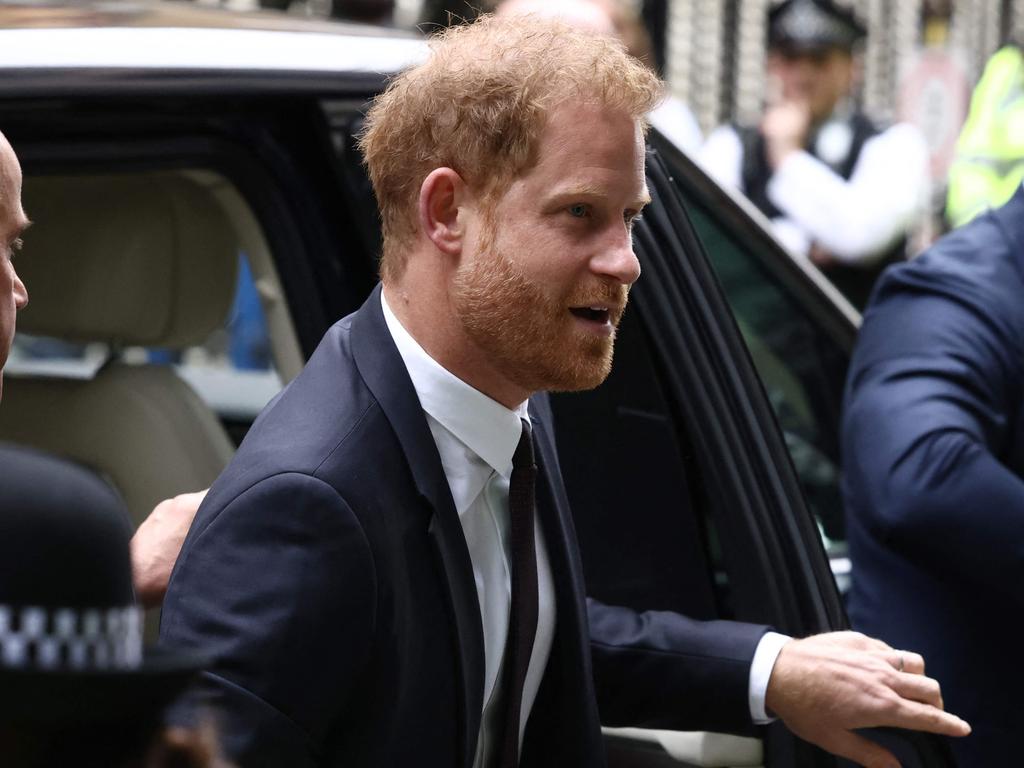 Prince Harry jumped on a plane to see his father after King Charles’ cancer diagnosis. Picture: Henry Nicholls, AFP