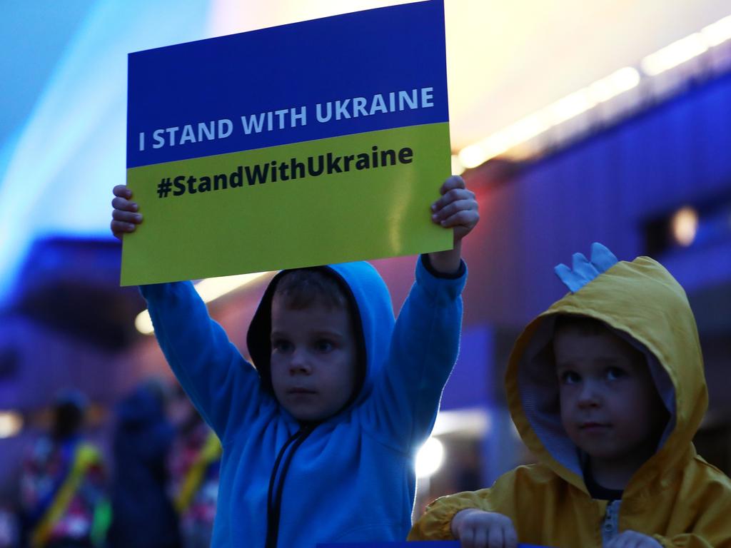 Sydney’s Ukrainian community came together for the event (Photo by Mark Metcalfe/Getty Images)