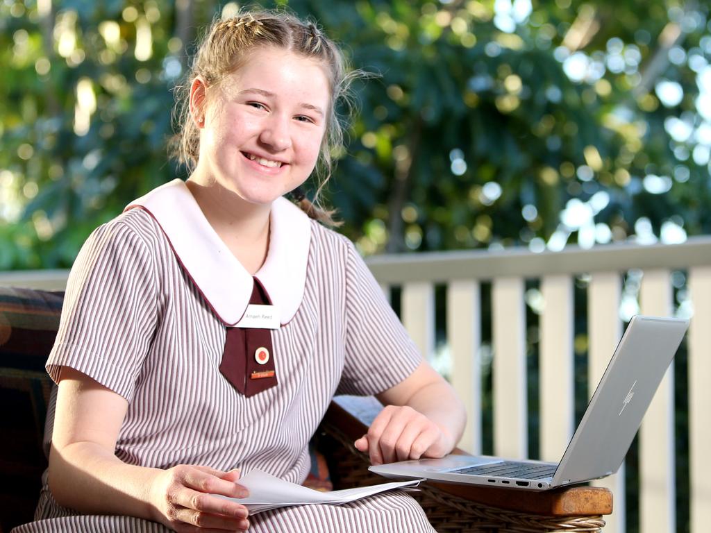 Amaeh Reed, 13yrs, Brisbane school girl, has won the Kids News short story competition two years in a row, on Thursday 12th August 2021 - Photo Steve Pohlner