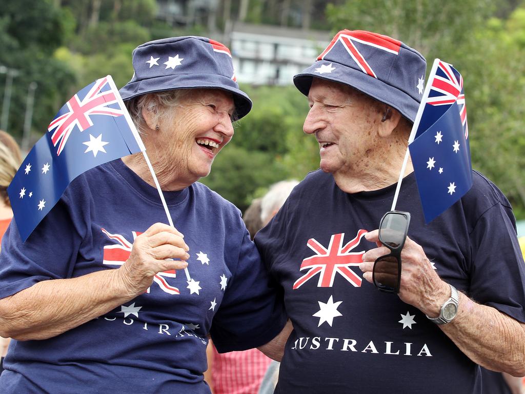 Australia Day 2017. Aileen and Alan Stewart at the Australia Day Celebrations at Wagstaffe. Picture: Mark Scott