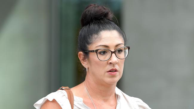 Miranda Parkinson, partner of the late Cory Breton, gave evidence at Brisbane Supreme Court on Tuesday.