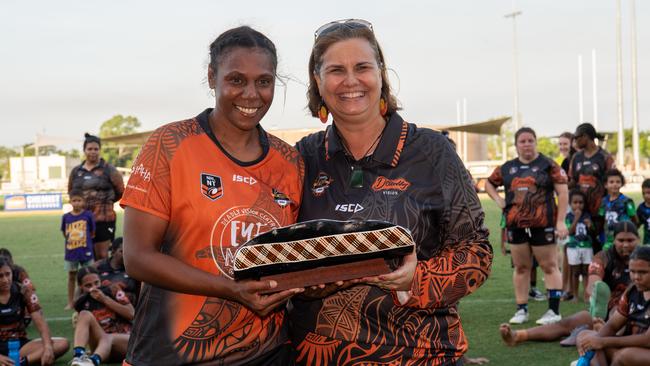 Shari Togo at the 2024 Deadly Cup Carnival between the Indigenous All Stars and Territory All Stars. Picture: Pema Tamang Pakhrin