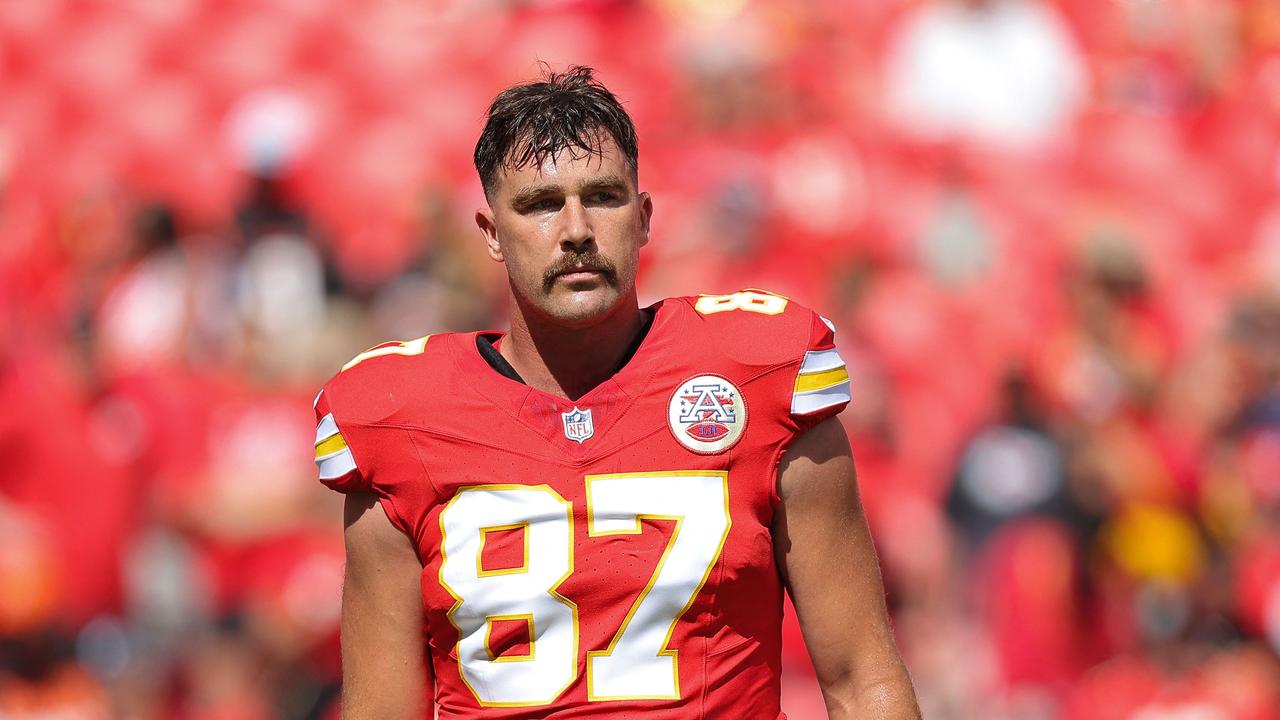 Kelce has been so far below his usual output. David Eulitt/Getty Images/AFP