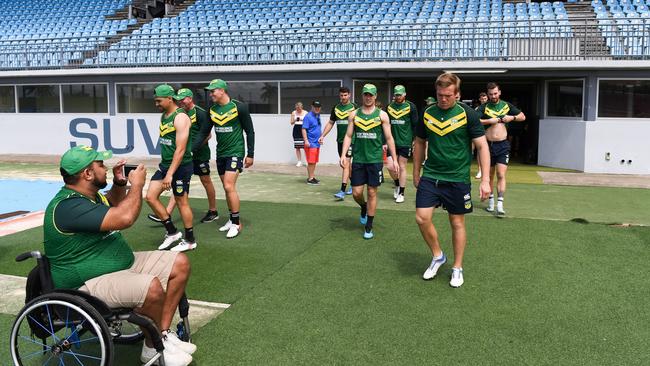 Jope has been a fixture in the Australian camp this week. Picture by Nathan Hopkins/NRL. Photos